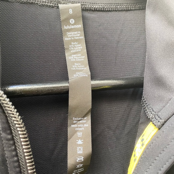 Lululemon x Roksanda puff sleeve jacket. Like new! Size 6. Navy & Black. - Picture 6 of 6